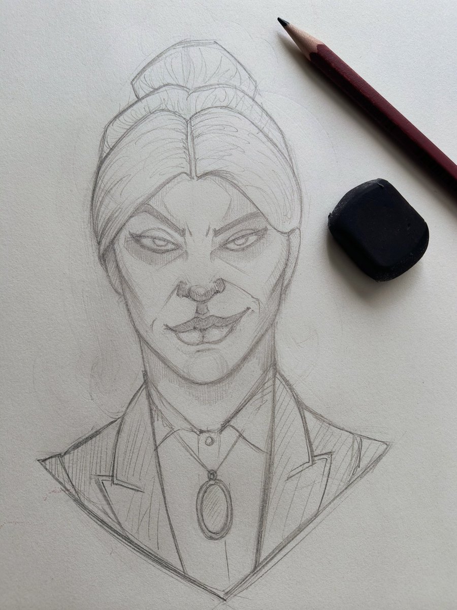 tamores_art's tweet photo. Starting sketch for Agatha Harkness
#AgathaHarkness #AgathaAllAlong #Disney #DisneyPlus #Marvel #MarvelTelevision #MCU #MarvelCinematicUniverse #KathrynHahn #WandaVision #Halloween #CretaColor #Tombow https://t.co/8q8lTsvMTQ