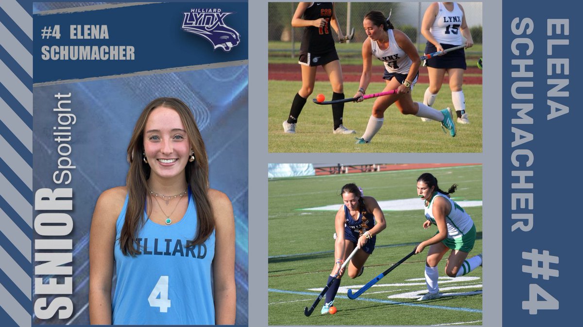 Senior Spotlight!!
Meet our final Hilliard Lynx Senior, Elena Schumacher. See Elena on Instagram @Hilliardlynxfhc to read more about our senior spotlight.