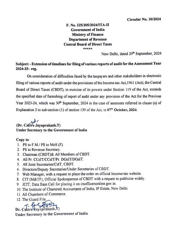 rj_sudesh's tweet image. ___
••
•
🚨
The due date for the tax audit has been extended by 7 days to October 7, 2024

But the last-minute notification leaves little time for preparation. An earlier announcement from the Finance Ministry would have eased the pressure
••
•
#TaxAudit #IncomeTax #Form3CD
