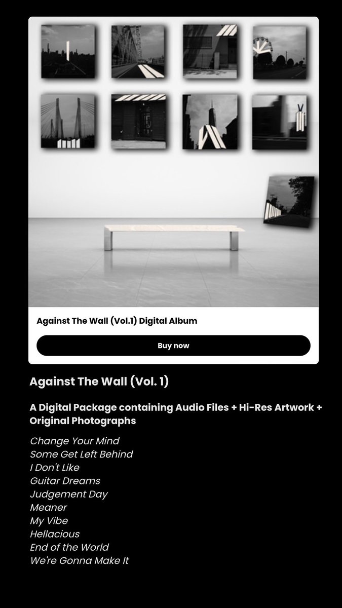 kevinrudolf's tweet image. My new album Against The Wall (Vol.1) is now available as a digital package for purchase! Link in bio.