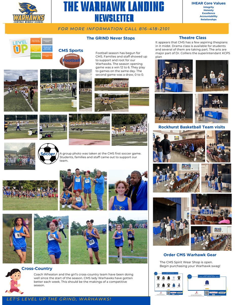 Hey Warhawk Community,  here is this week's edition of the #WarhawkLanding. We appreciate you taking the time to read it.
#thegrindneverstops2point0 
#grindharder
#stayupdated 
#kcps