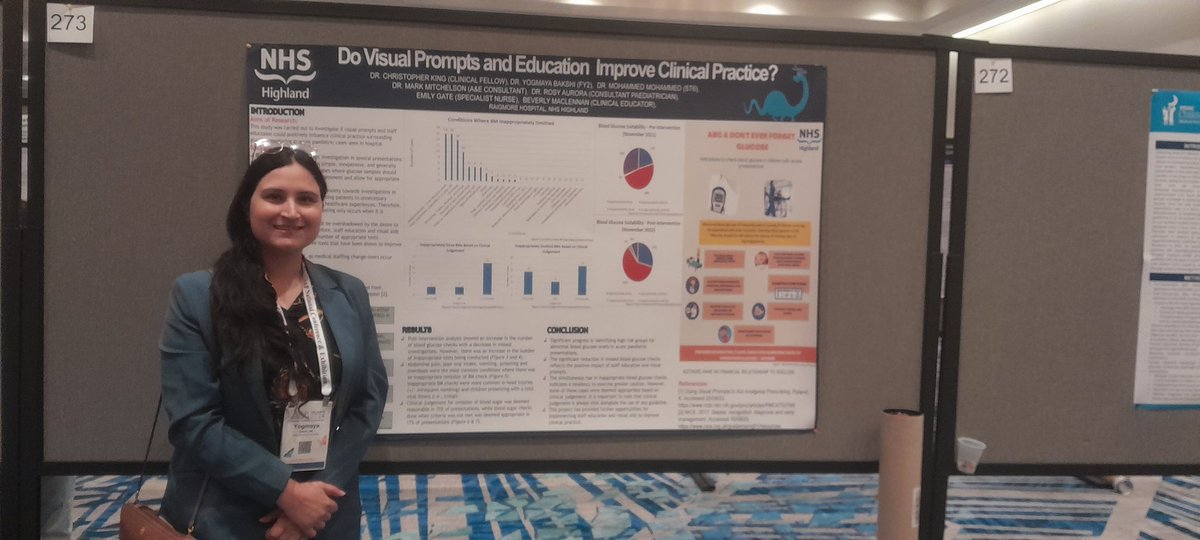 Yogmaya_Bakshi's tweet photo. Very grateful for the opportunity to present my poster at #AAPExperience in Orlando, Florida on Saturday as part of the section on Quality Improvement.
#ERAS #PedsMatch2025 #MedLinkedin #MedTwitter #Match2025 @AAPexperience https://t.co/sxcox0Ai9k