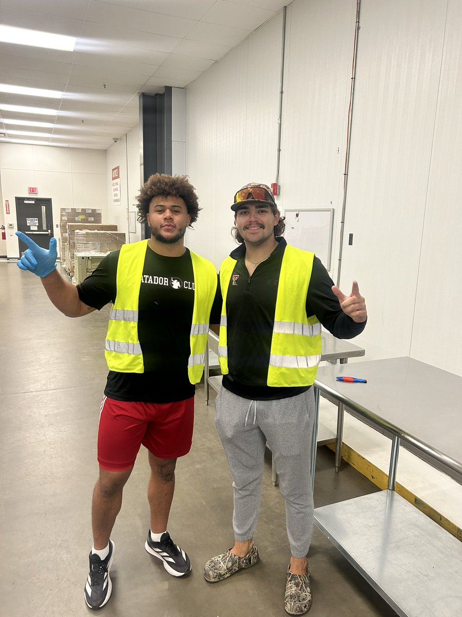 Had a great time helping out at the South Plains food bank! <a href="/MatadorClubOrg/">The Matador Club</a>