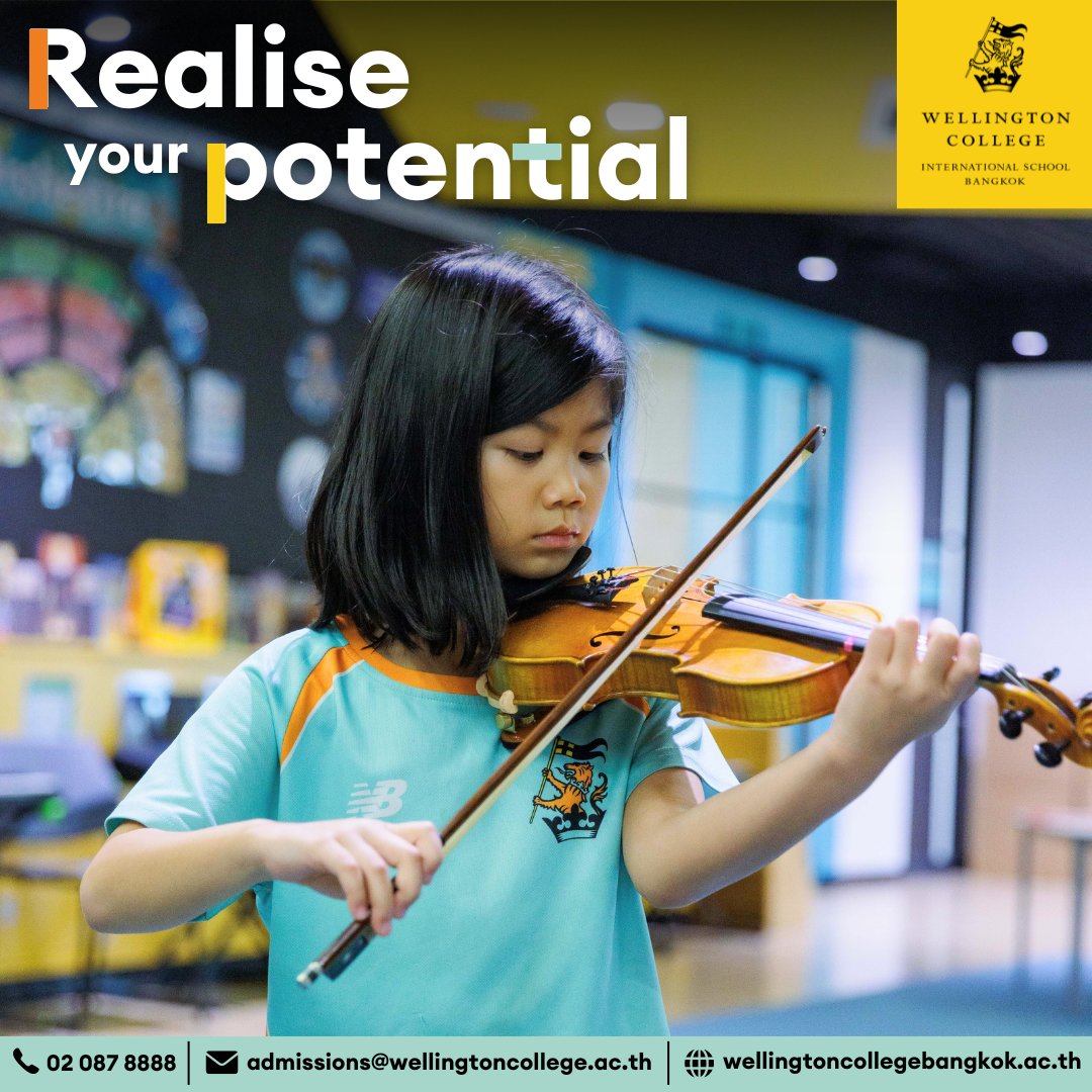 At Wellington College Bangkok we ensure that every child realises their full potential. Whatever their age, whatever their dreams, whatever their passion. We welcome children from 2-18 in search of an outstanding British education in Bangkok. Admissions@wellingtoncollege.ac.th