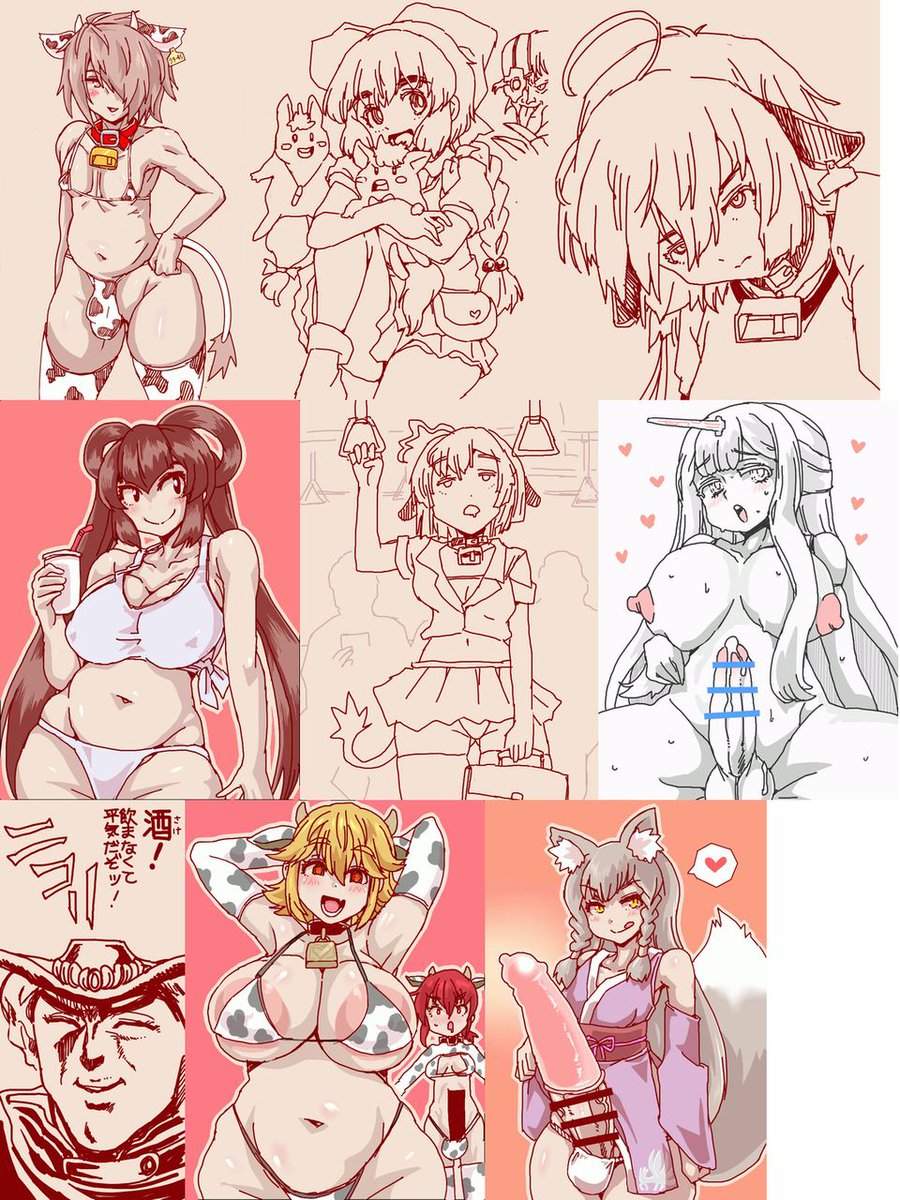 #今月描いた絵を晒そうぜ 
9月前半はずっと原稿やってたな
もう夢のようだ 