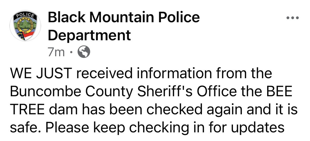 🚨 Important alert from the Black Mountain Police Department has been updated.
