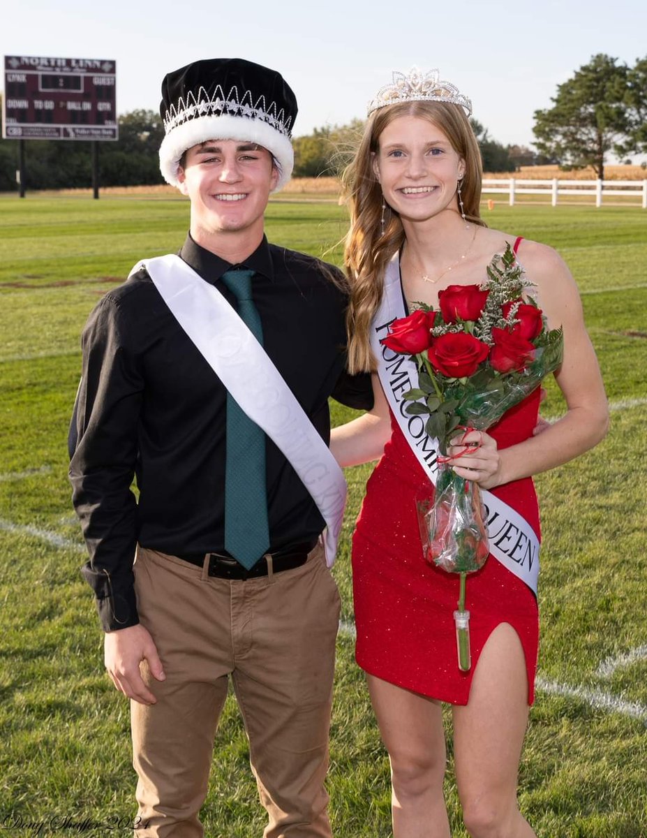Congratulations to our 2024 Homecoming King &amp; Queen <a href="/ColeGriffith07/">Cole Griffith</a> &amp; <a href="/k_bridgewater1/">Kenzie Bridgewater</a>
