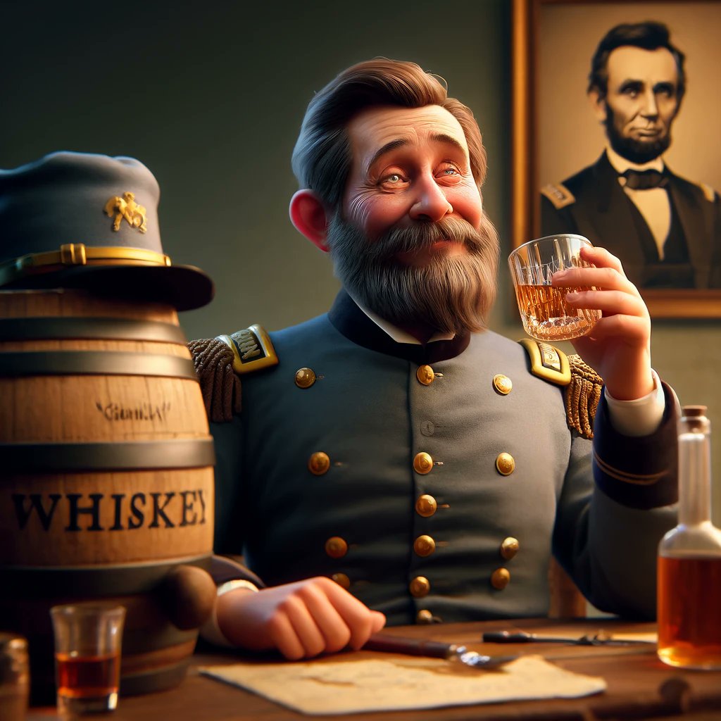 Fun Fact: When confronted about General Grant’s drinking problems, Abraham Lincoln reportedly said, "Tell me what brand of whiskey Grant drinks. I’d like to send a barrel of it to my other generals." Can't question Honest Abe 🥃🇺🇸

#WeHaveCasks @ whiskeesnfts.com