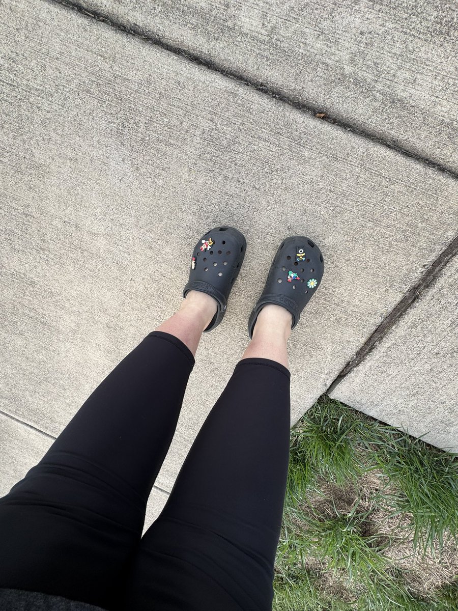 One of my former students noticed my <a href="/Crocs/">Crocs</a> were plain and boring so he brought me some charms so my crocs could be “cooler” 😭🩷 the minion Batman and the Mario charms are cracking me up!