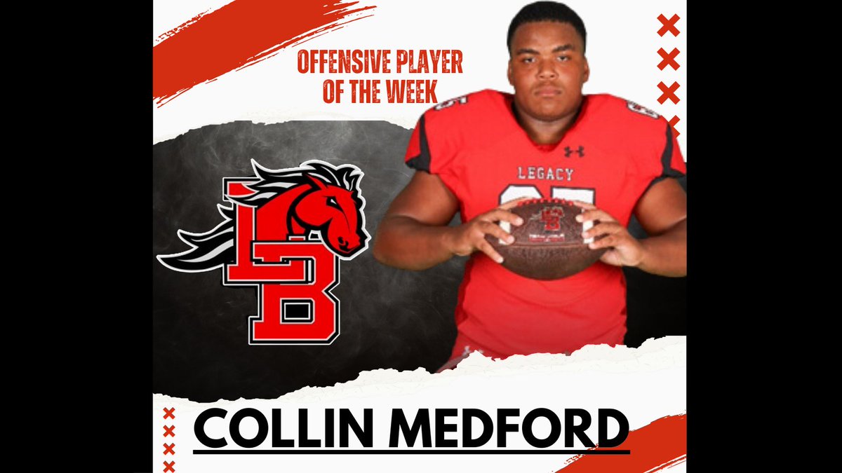 OFFENSIVE PLAYER OF THE WEEK!

Collin Medford!!!

#Lside