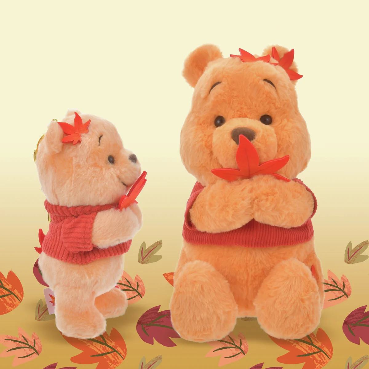 新品　ディズニーストア　プーさん　紅葉　もみじ　ぬいぐるみ　BIG GYr5Dd0aYAAb5ql?format=webp&