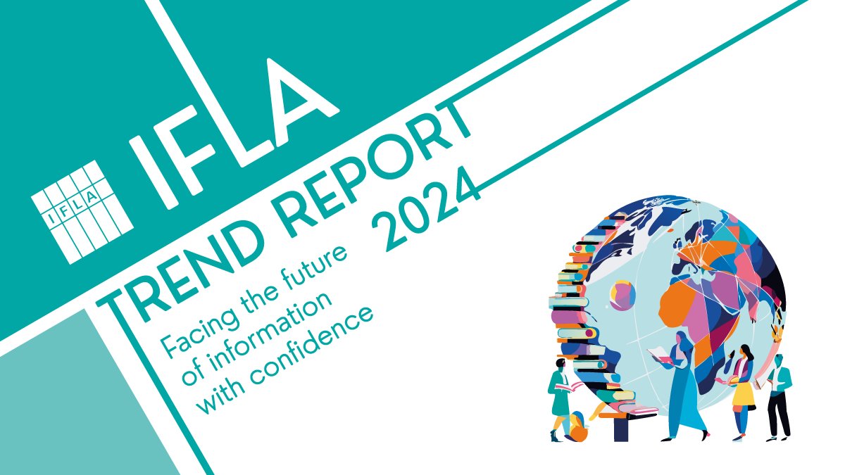 📚 The future of libraries is in your hands! The IFLA Trend Report 2024, launched at #IIFS24, explores key trends shaping knowledge, tech, &amp; communities. A future-focused resource to help libraries plan for tomorrow and shape it.

Discover the trends: bit.ly/4eleqox