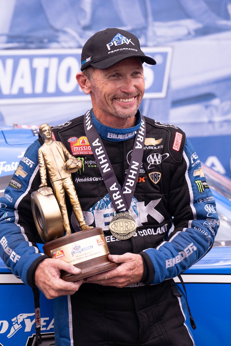 John Force Racing (@jfr_racing) on Twitter photo IT’S OFFICIAL, JACK BECKMAN HAS WON THE MIDWEST NATIONALS!! Fast Jack bests former teammate Ron Capps by 6 ft to claim the Wally for John Force and the <a href="/peakauto/">#PEAKSquad Leader</a> team! 🏆
Jack and crew went 3.856 at 315.86 mph to secure his first Wally of the season, and 36th of his career! 👏 IT’S OFFICIAL, JACK BECKMAN HAS WON THE MIDWEST NATIONALS!! Fast Jack bests former teammate Ron Capps by 6 ft to claim the Wally for John Force and the <a href="/peakauto/">#PEAKSquad Leader</a> team! 🏆
Jack and crew went 3.856 at 315.86 mph to secure his first Wally of the season, and 36th of his career! 👏