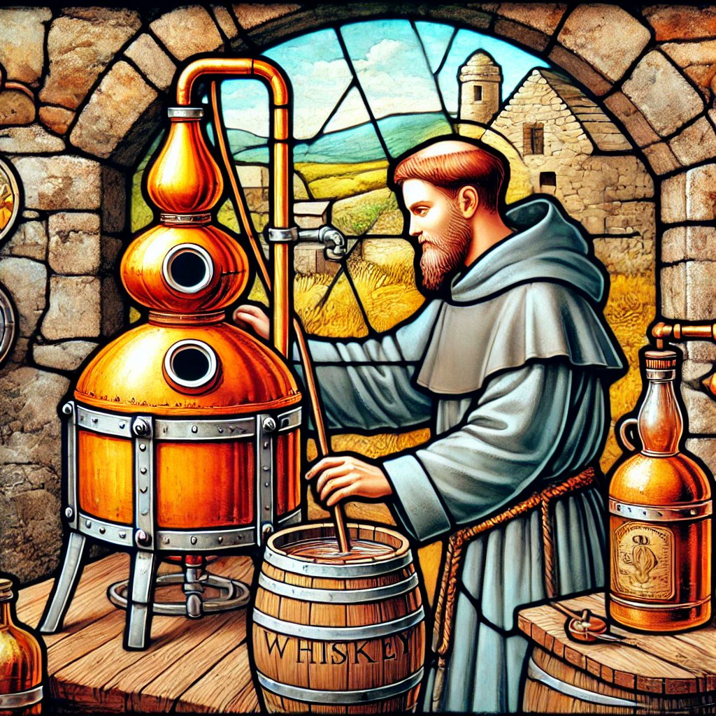 Fun Fact: In the Middle Ages, Irish monks are credited with bringing distillation techniques to Ireland and Scotland after learning them from the Moors, thus giving birth to whiskey🥃❤️🇮🇪

#WeHaveCasks @ whiskeesnfts.com