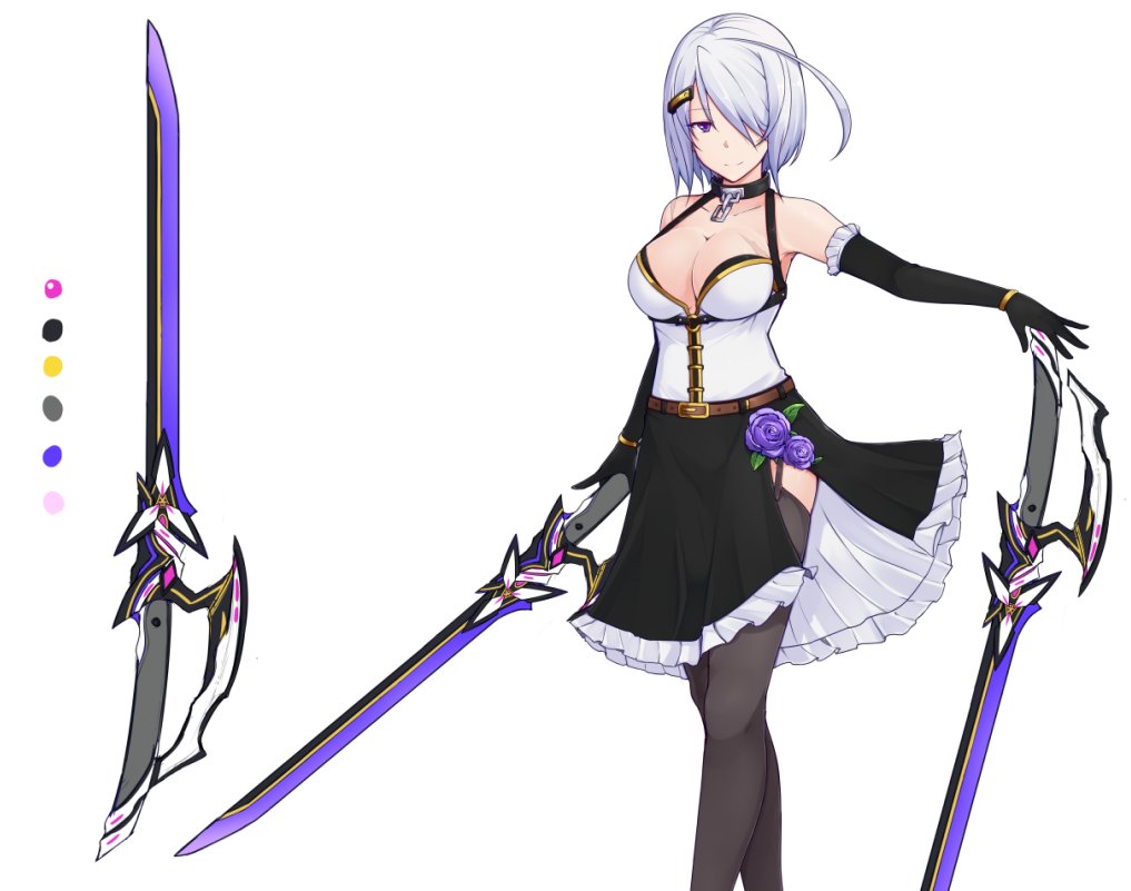 シオンさんの剣、ラフできたかも 