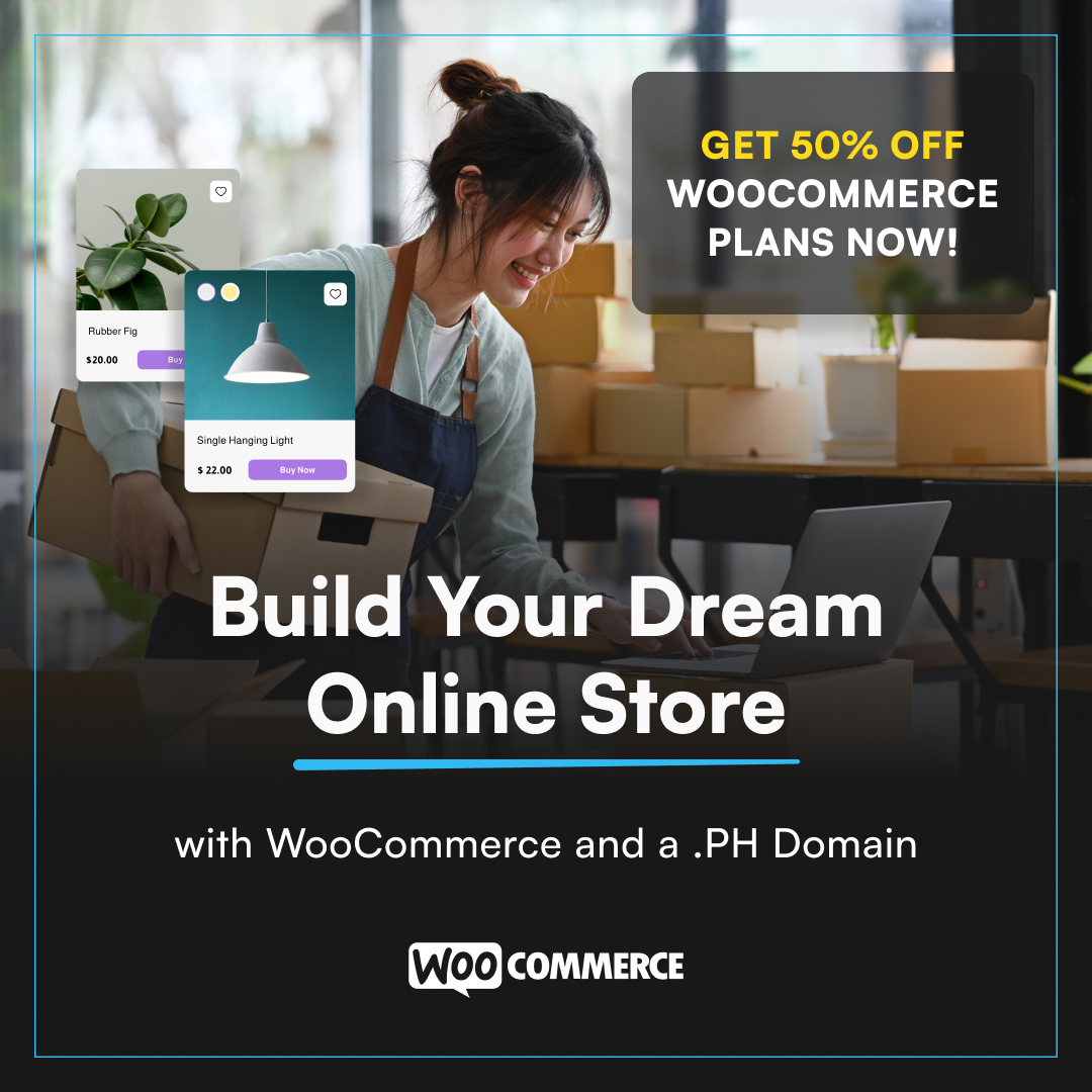 Take your business to the next level with WooCommerce on dotPH! Build a customizable online store, sell 24/7, and reach customers across the Philippines. Pair it with a .PH domain for local trust.

Get 50% OFF WooCommerce plans now!
Start here: dot.ph/woocommerce

#Ecommerce