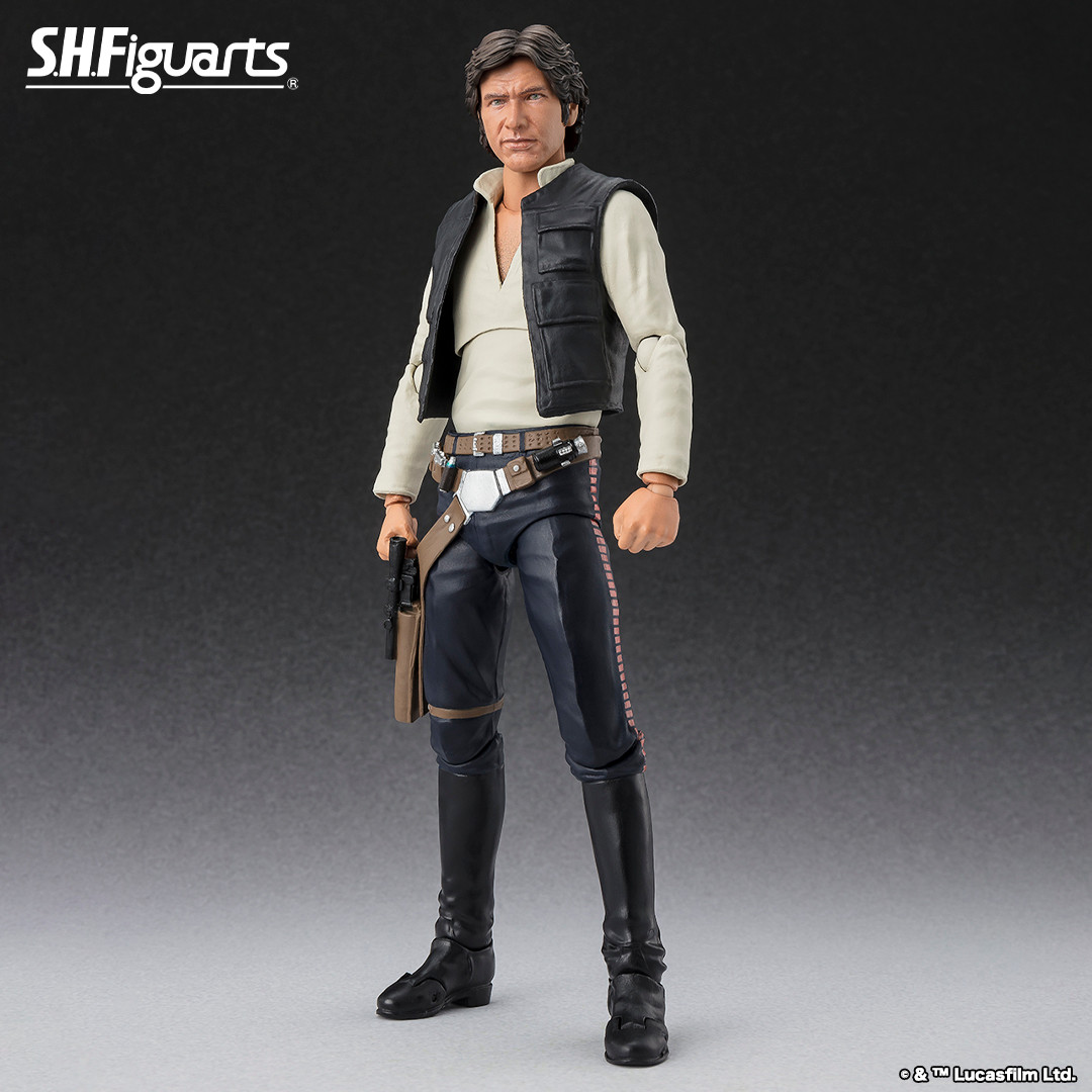 t_features's tweet photo. 【商品情報公開】

『スター・ウォーズ エピソード4／新たなる希望』より
「S.H.Figuarts ハン・ソロ -Classic Ver.- （STAR WARS: A New Hope）」が商品化決定！
📌https://t.co/fzRgb3mPBS

頭部造形一新、交換表情も付属。
一般店頭で2025年3月発売予定、2024年10月1日予約開始！
#t_shf #STARWARS https://t.co/SCrxfIMV8Y