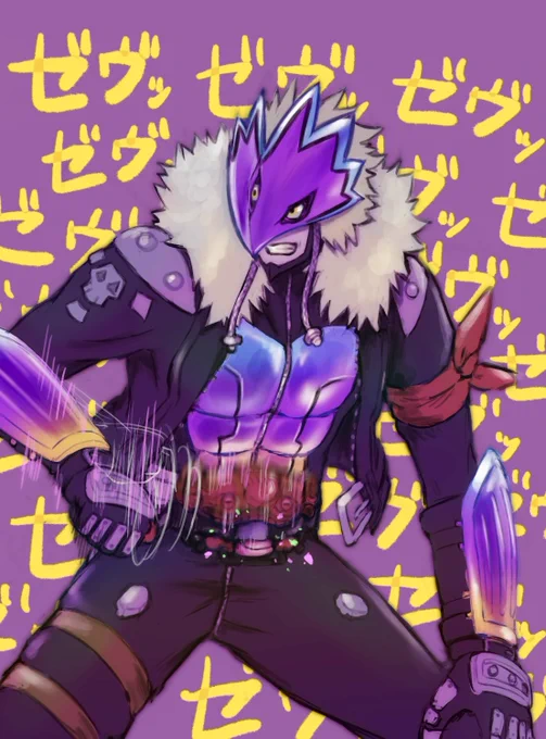 #今月描いたイラストを晒そう 今月はあまり描きませんでしたがサクヤモン描けたので良いとします。