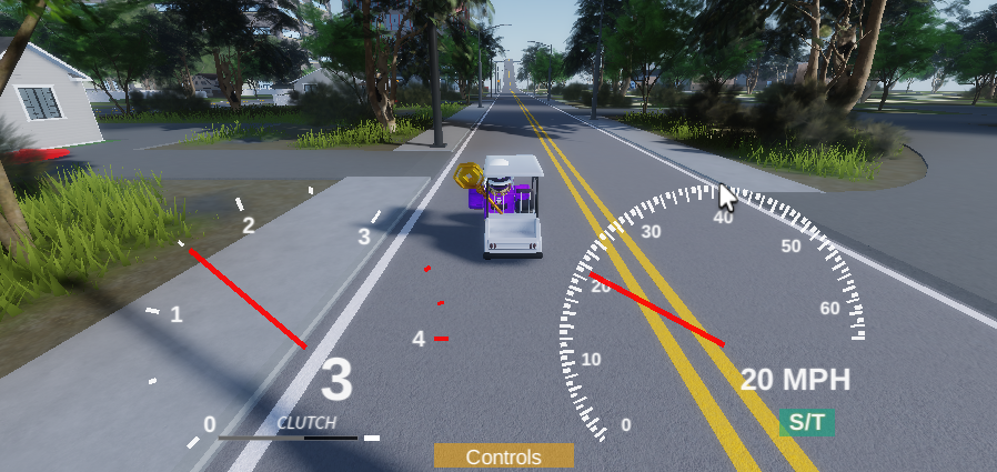 Golf carts can be driven on the road!