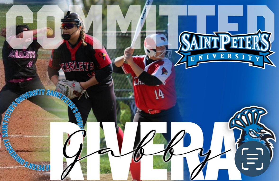 Congrats to Gabby for committing to Saint Peter’s for softball. We know you will make us proud!