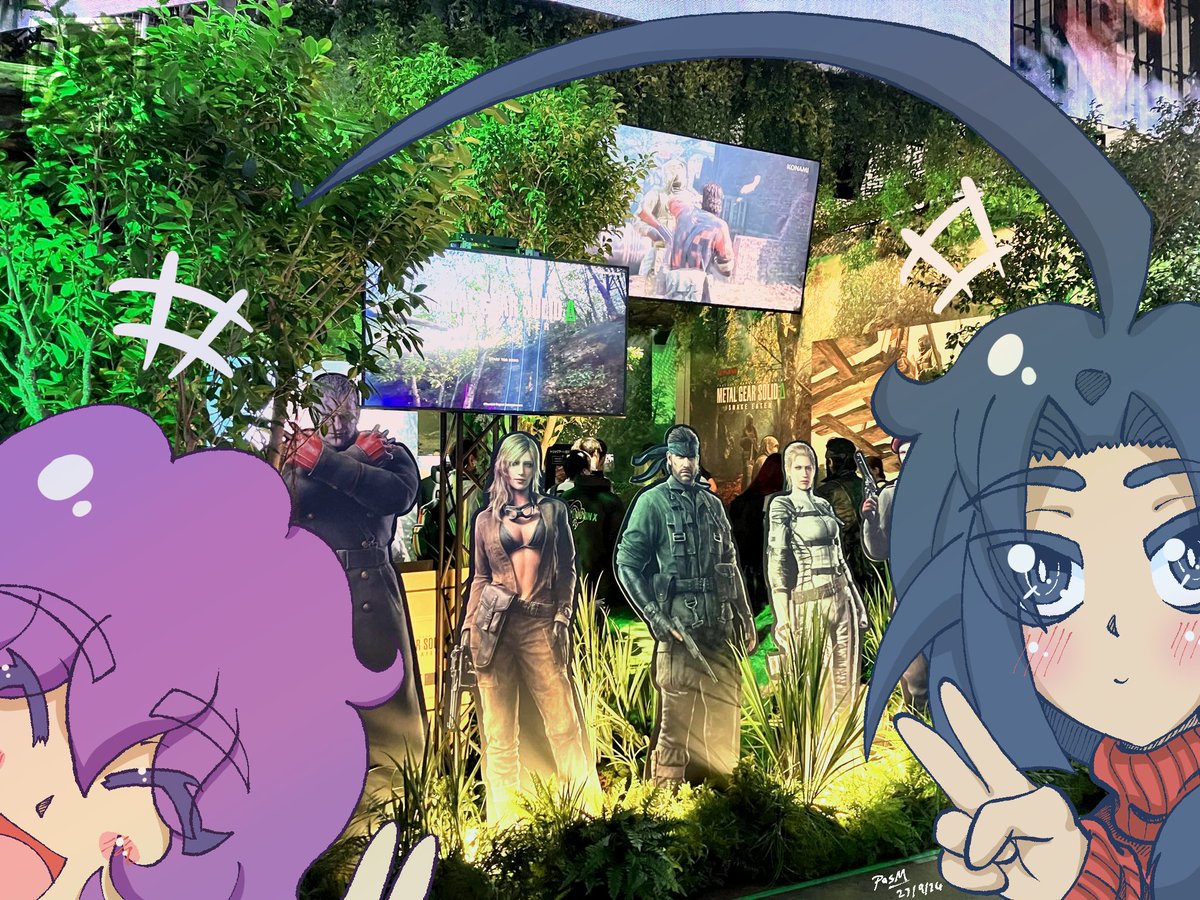 暗殺者もTGSに行きたい！
(写真をくれた友人に感謝します。🙇)

#暗殺者も英語を習いたい #awtlet #東京ゲームショウ2024