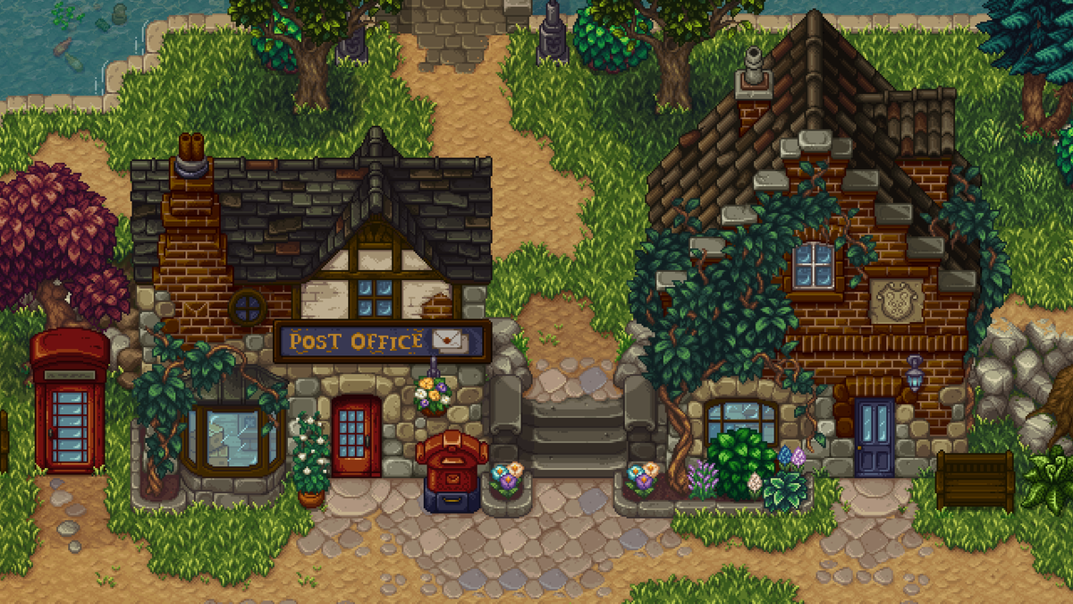 A few buildings in different seasons🌻❄️🍃
#pixelart #indiegame #NintendoSwitch