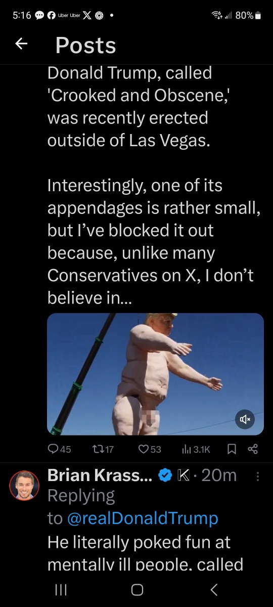 KristiTalmadge's tweet photo. @krassenstein Did you put the adult content warning on this yourself?

It autoplays in the scroll but shows the sensitive media label if you click the post. 

I look forward to Trump winning in November. https://t.co/GRFyOMypTa