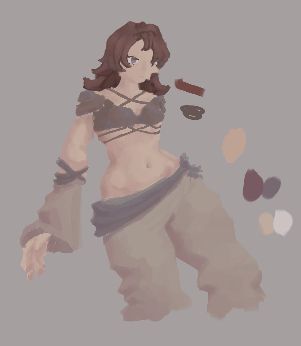 DrawsSan's tweet photo. Brush testing, and flaw evaluation. https://t.co/qVoRuWF5DW
