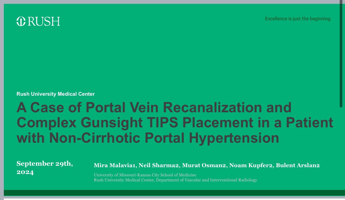 Mira Malavia (@miramalavia) on Twitter photo Feeling like I walked through a 🔮portal 🏙️ to learn so much about portal interventions at <a href="/Portal360Mtg/">Portal 360 Meeting</a>.
Even better, I got to present an abstract on Gunsight 🎯 TIPS with <a href="/arslanmd/">Bulent Arslan, MD</a> and <a href="/VIR_Rush/">VIR at RUSH</a>—an incredible experience! Feeling like I walked through a 🔮portal 🏙️ to learn so much about portal interventions at <a href="/Portal360Mtg/">Portal 360 Meeting</a>.
Even better, I got to present an abstract on Gunsight 🎯 TIPS with <a href="/arslanmd/">Bulent Arslan, MD</a> and <a href="/VIR_Rush/">VIR at RUSH</a>—an incredible experience!