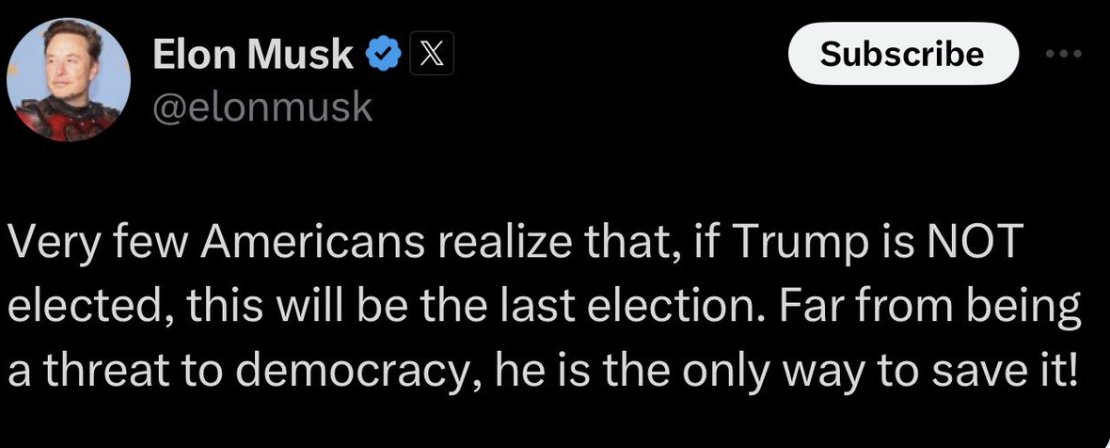 DavidCornDC's tweet image. What the eff is @elonmusk talking about? Can he say what will be done to stop US elections if Harris becomes president? Does he believe this? Or is he just pulling a Trump and saying whatever nonsense pops into his skull to scare folks? Only one candidate in 2020 lied about the…