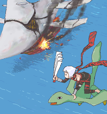 これは20年前に描いたパンツァードラグーン 