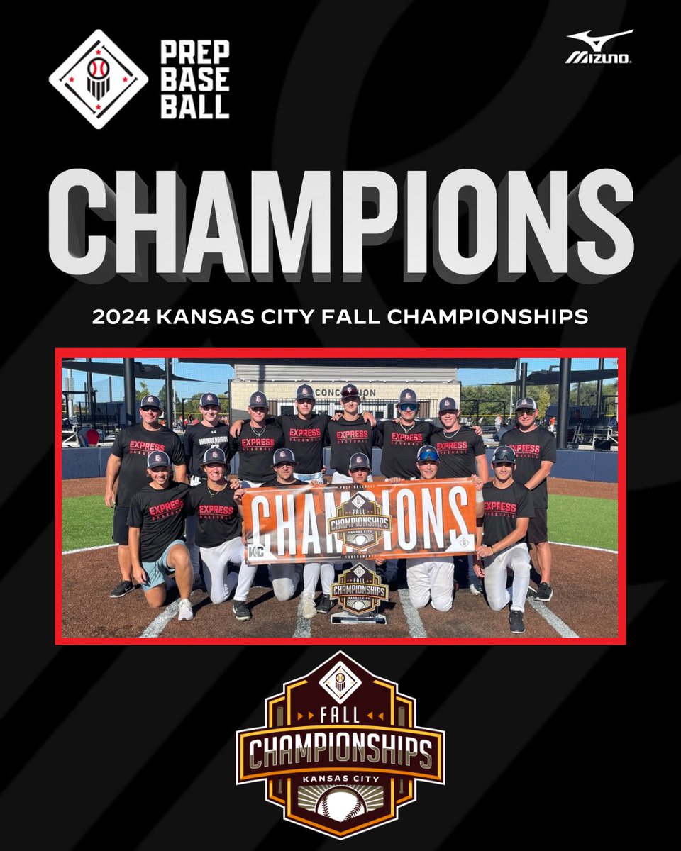 🏆CHAMPIONS🏆

Congratulations to the 2024 Kansas City Fall Championships Upper Champions, 402 Express!!  

#PrepBaseballKC #KCFallChamp