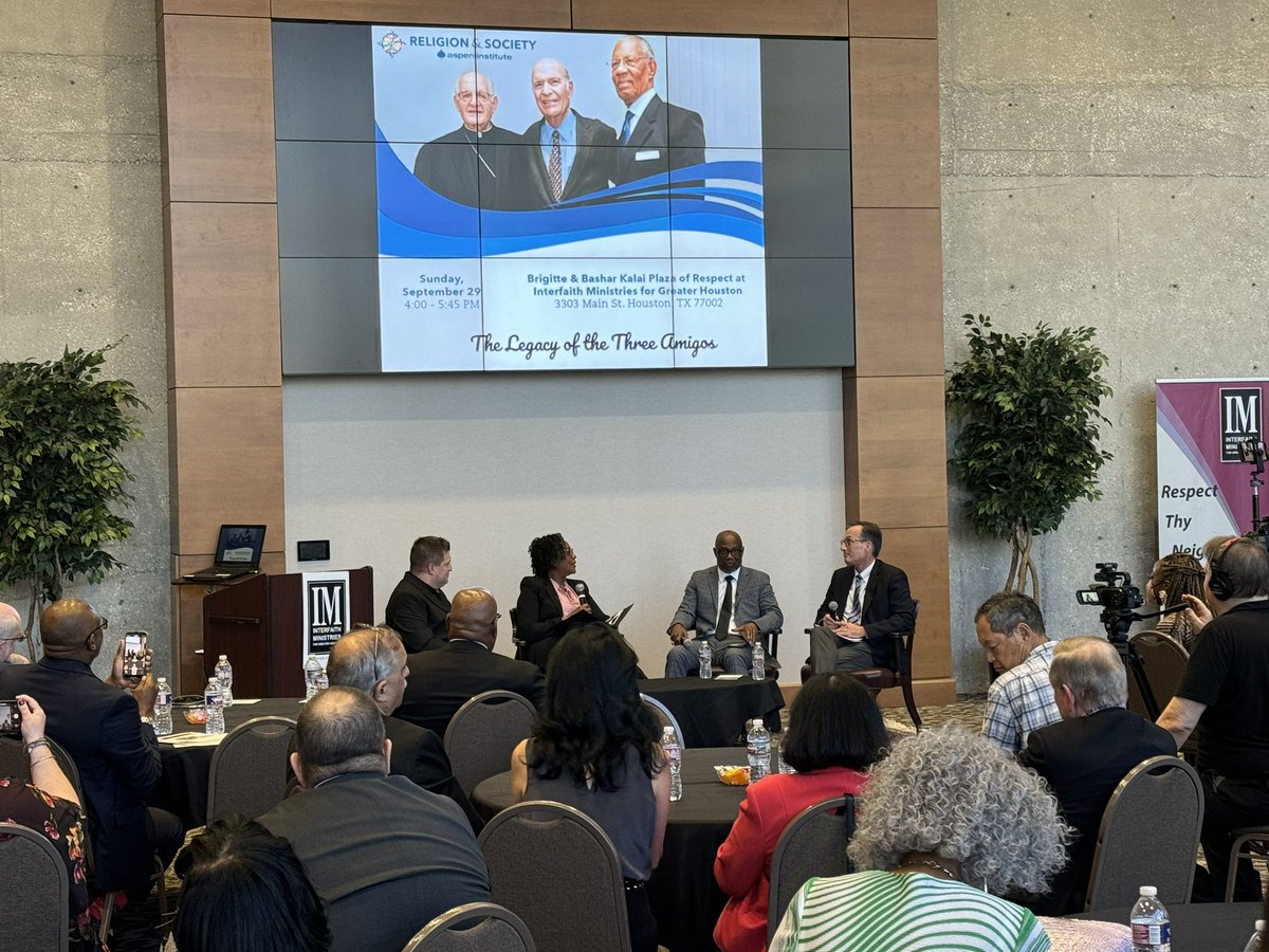 Religion & Society Program (@aspenreligion) on Twitter photo <a href="/RevDrPrice/">Rev. Dr. Audrey Price</a> facilitating a discussion about the legacy of the “Three Amigos” and what that work can be for today
Rabbi David Lyon, <a href="/BishopJDixon/">JamesDixonEmpowers</a>, and <a href="/FrOrrin/">Fr. Orrin Nicholas Halepeska</a> <a href="/RevDrPrice/">Rev. Dr. Audrey Price</a> facilitating a discussion about the legacy of the “Three Amigos” and what that work can be for today
Rabbi David Lyon, <a href="/BishopJDixon/">JamesDixonEmpowers</a>, and <a href="/FrOrrin/">Fr. Orrin Nicholas Halepeska</a>