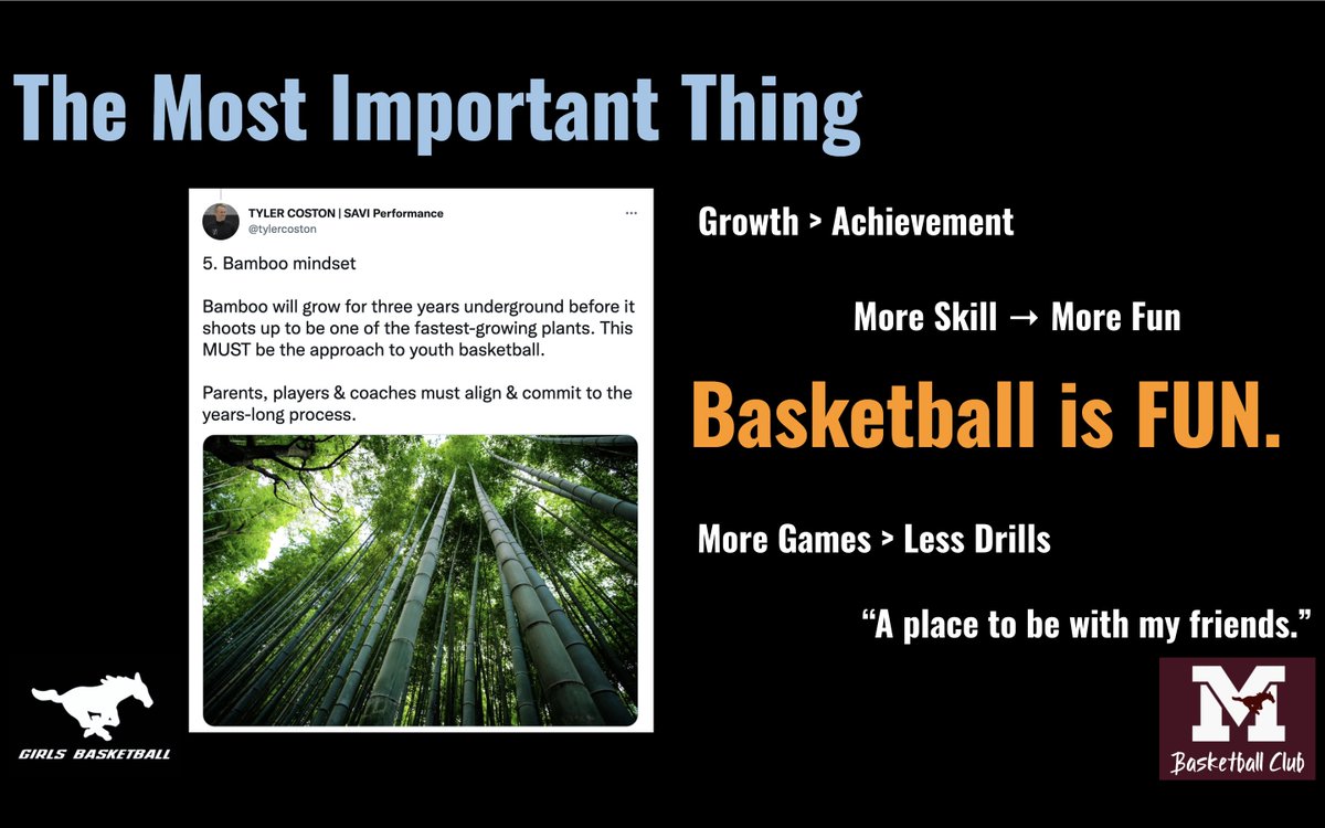 Nate Sanderson (@coachnsanderson) on Twitter photo The final slide from our youth coaching clinic presentation today.
Important reminders as we embark on Year Three of the Mount Vernon Girls Basketball Club.
Thanking the passer 👉 <a href="/tylercoston/">TYLER COSTON | SAVI Coaching</a> 🙏 The final slide from our youth coaching clinic presentation today.
Important reminders as we embark on Year Three of the Mount Vernon Girls Basketball Club.
Thanking the passer 👉 <a href="/tylercoston/">TYLER COSTON | SAVI Coaching</a> 🙏