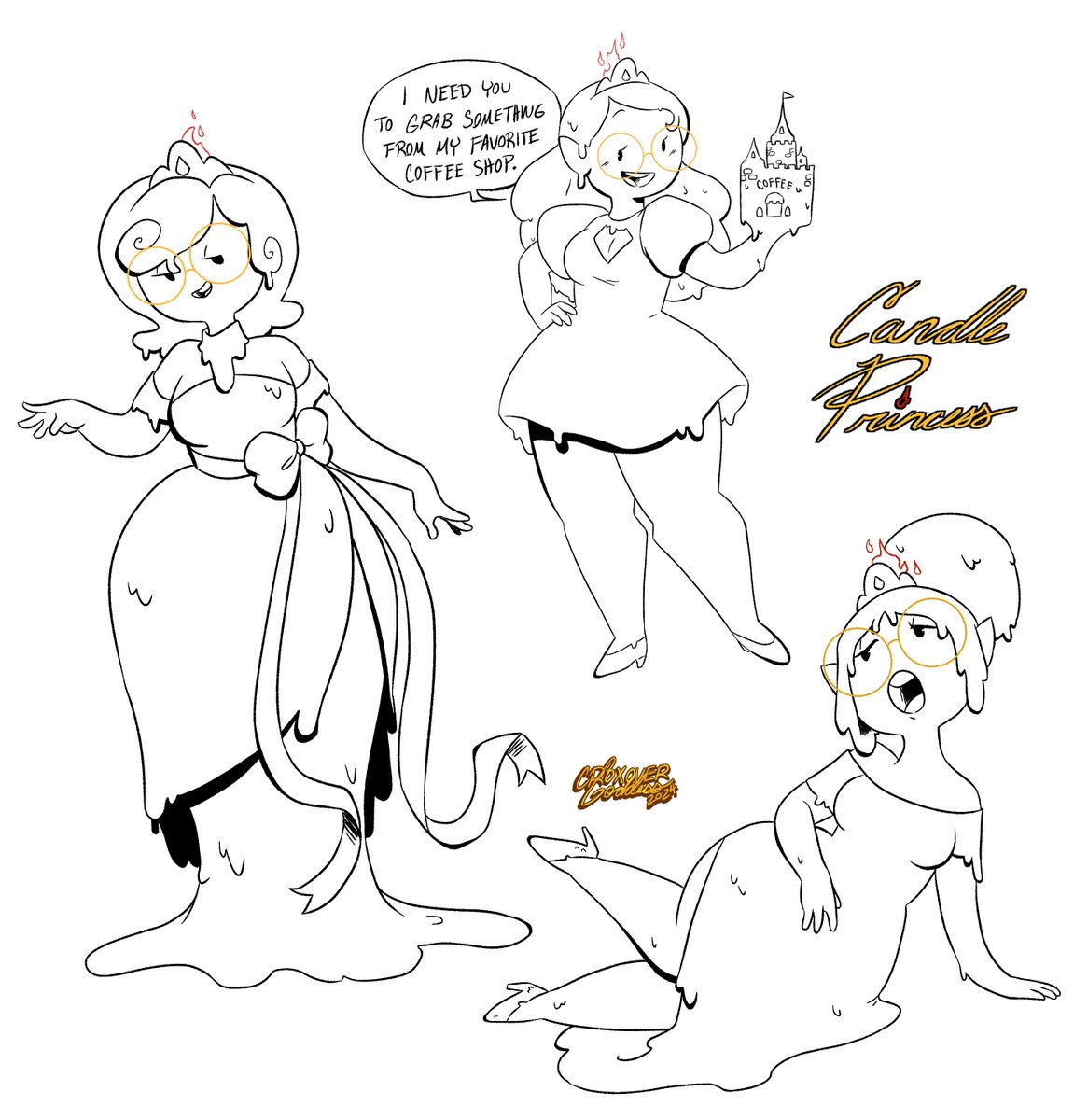 Commission for @bearicornblues! Loved getting to draw her princess design!