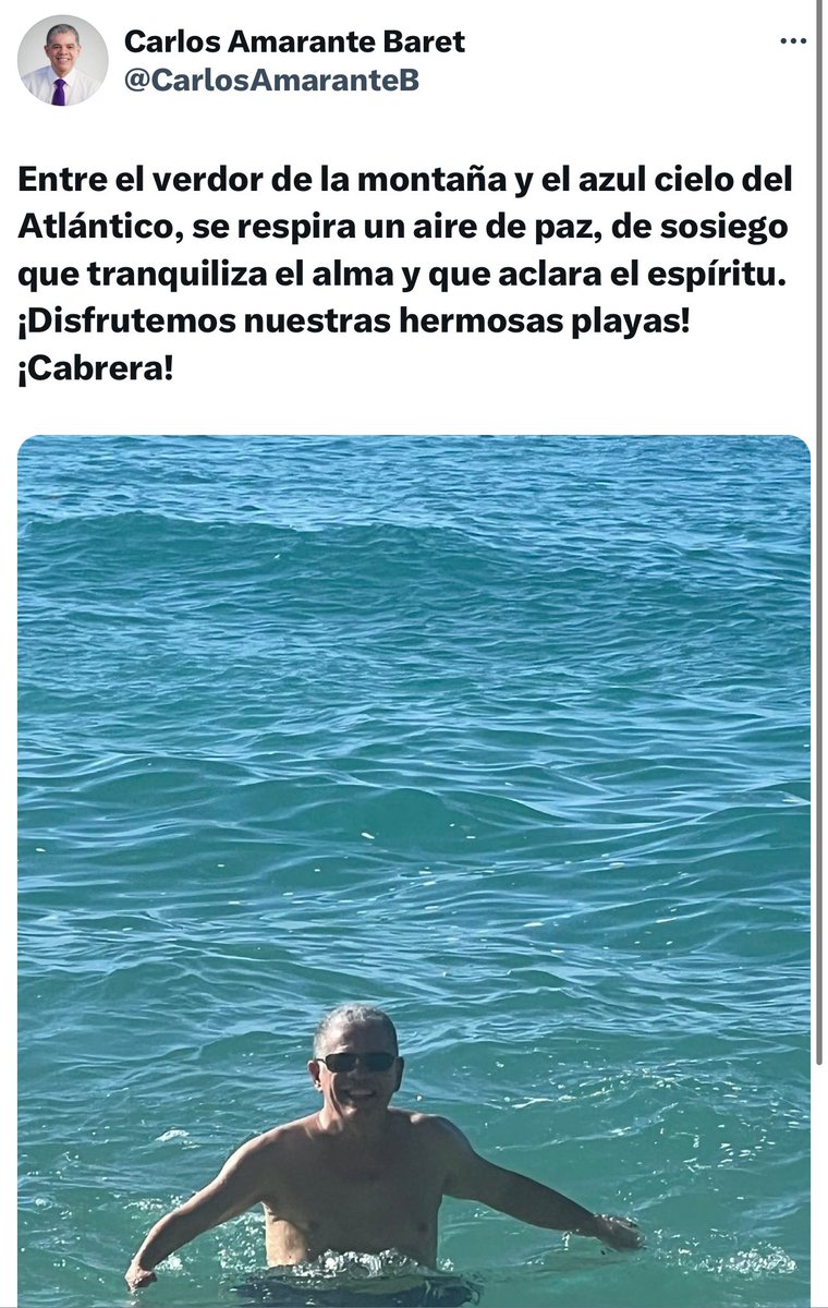 Mensaje de <a href="/CarlosAmaranteB/">Carlos Amarante Baret</a> ex miembro del <a href="/PLDenlinea/">PLD</a> desde Cabrera ; María Trinidad Sánchez.

<a href="/marizan_rafael/">Jose R. Marizan</a>