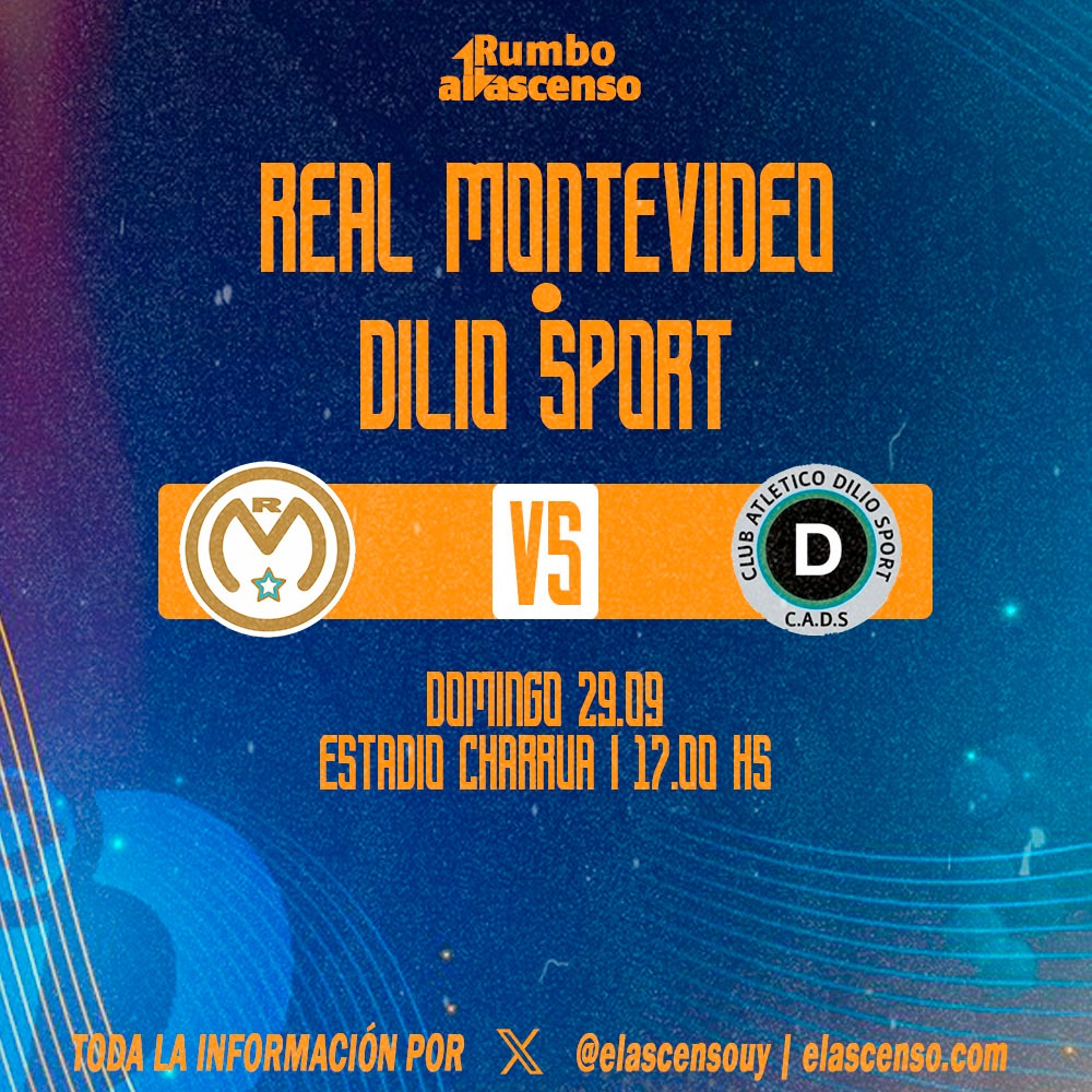 #DivisionalD
⏰️FINAL
🏟Estadio: Charrua
✅️Real Montevideo 3️⃣❌️2️⃣ Dilio Sport