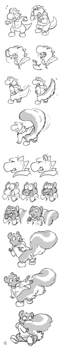 YeosheoArt's tweet image. Nearly forgot to share this incredible Skunk TF sequence I got from PineconePaladin on FA earlier this year! (That fluffy tail tho ✨)

#transformation #transfur #skunktember