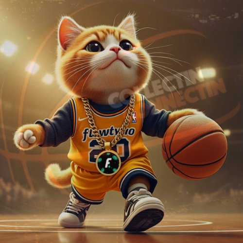 It's just too easy, I can't stop. This one in honor of the great folks at <a href="/collctn_connctn/">Collectin & Connectin</a>

I just created a new collection called "Ballin' FlowPuss " using the NFT Launchpad on <a href="/flowty_io/">Flowty</a>! 🎨

Minting live &amp; free now: flowty.io/collection/0x1…