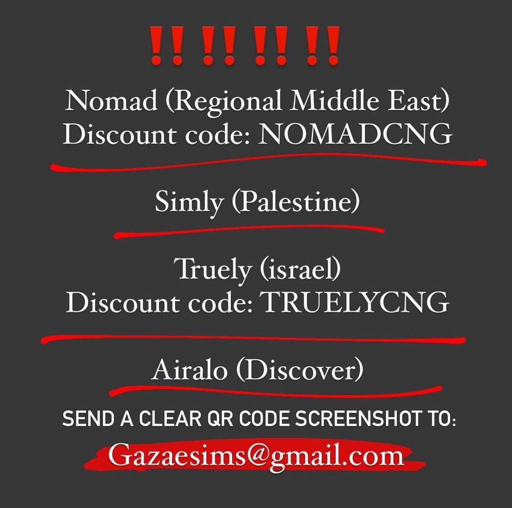 Mirna El Helbawi (@mirna_elhelbawi) on Twitter photo We are facing EXTREME shortage in eSIMs and many are relying on us to stay connected. DON'T GIVE UP ON THEM #ConnectingGaza <a href="/Connectinghu_/">Connecting Humanity</a> We are facing EXTREME shortage in eSIMs and many are relying on us to stay connected. DON'T GIVE UP ON THEM #ConnectingGaza <a href="/Connectinghu_/">Connecting Humanity</a>