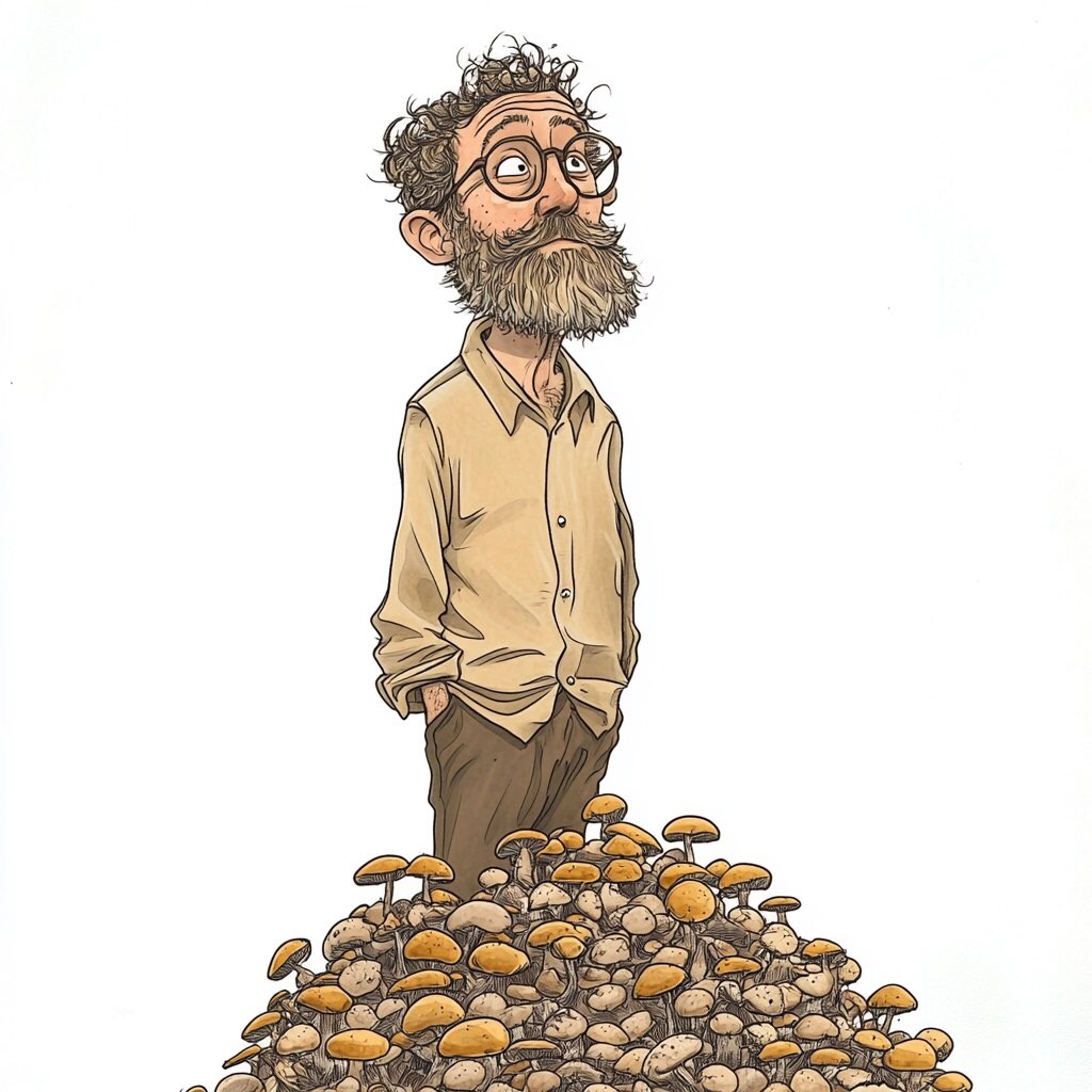 Jasper had always loved foraging for mushrooms, in woodlands, fields and valleys.

Unfortunately he despised the taste so would leave them in piles outside newsagents and swimming pools under cover of darkness.

#TwitterShort