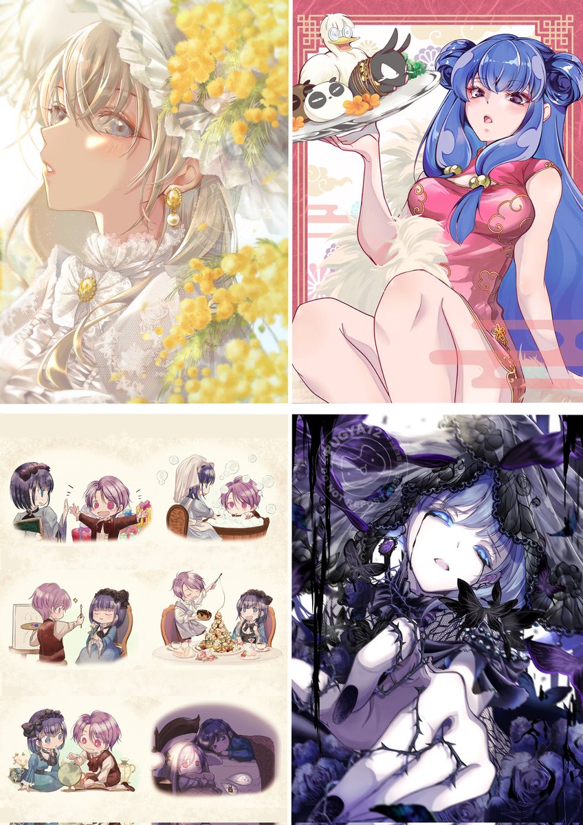 #今月かいた絵を晒そう 
今月は密度高めに描けた気がするので満足です～！
9月最終日、皆さま良い一日を☺️