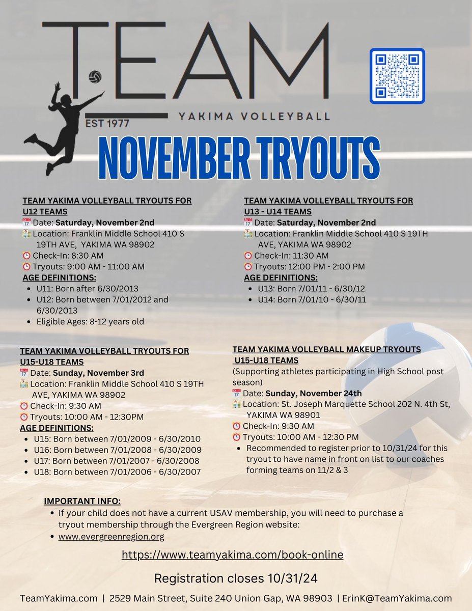 Team Yakima Volleyball Club tweet media