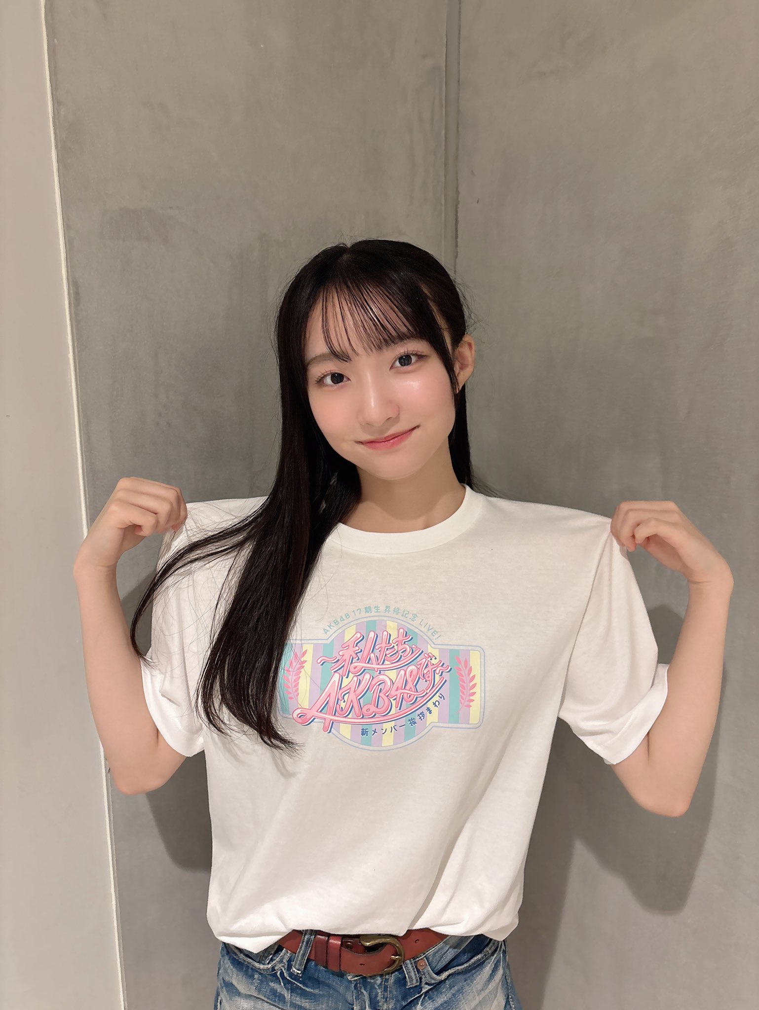 白鳥沙怜　AKB48 18期生昇格記念LIVE！生写真　直筆サイン アクスタ)白鳥沙怜 AKB48 18期生昇格記念LIVE！生写真 直筆