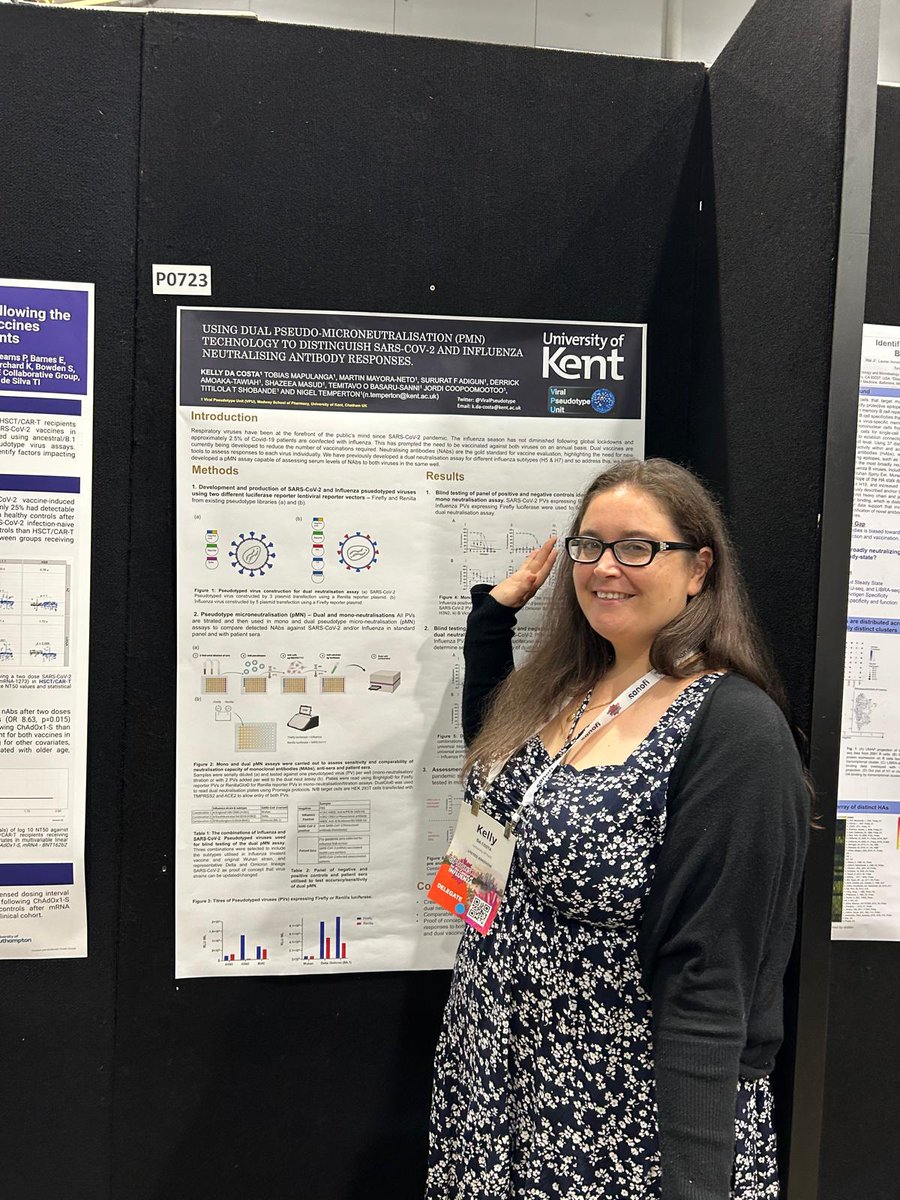 Kelly (@skelly_dally) on Twitter photo Don't forget to come by poster 723 to find out more about the dual flu and SARS-CoV-2 neutralisation PV assay I developed with SRP students from <a href="/Medway_Pharmacy/">Medway School of Pharmacy</a>. I'm able to showcase this work thanks to travel grant awards from <a href="/MicrobioSoc/">Microbiology Society</a> and <a href="/uk_icn/">UK-ICN</a> Don't forget to come by poster 723 to find out more about the dual flu and SARS-CoV-2 neutralisation PV assay I developed with SRP students from <a href="/Medway_Pharmacy/">Medway School of Pharmacy</a>. I'm able to showcase this work thanks to travel grant awards from <a href="/MicrobioSoc/">Microbiology Society</a> and <a href="/uk_icn/">UK-ICN</a>