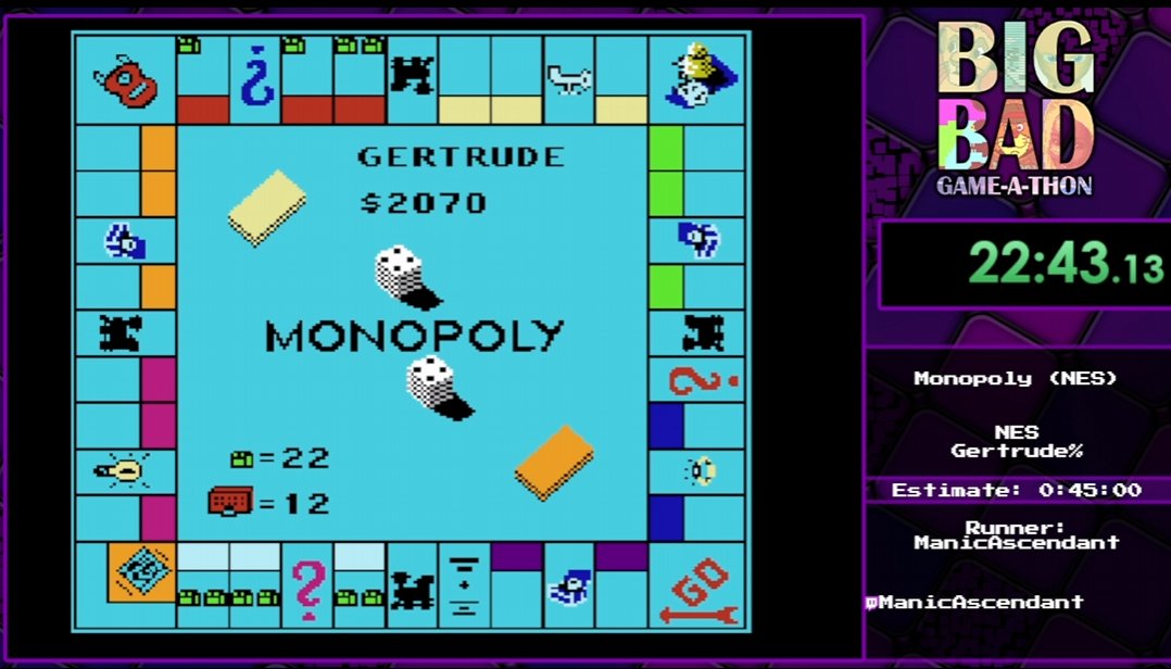 Manic is trying its hand on Monopoly with Gertrude%. It's looking like a.. experience. Come on over!