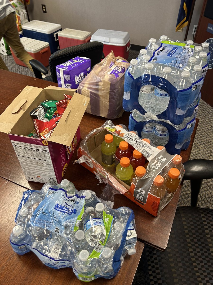 Huge thanks to Councilwoman Allison Terracio and <a href="/bmbrbauer/">Heather Bauer for SC 75</a> for helping coordinate supplies from Jim Hamilton Airport to Greenview Park. Many in Columbia are still without power. Tonight at Greenview Park, we’ll have food, water, wipes, &amp; more—first come, first serve.