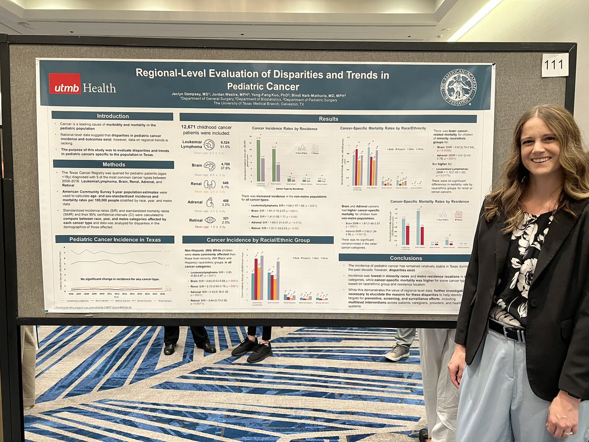 UTMB Pediatric Surgery (@pedisurgeryutmb) on Twitter photo Pediatric cancer disparities and trends in Texas #AAP_PedSurg <a href="/JaclynDempseyMD/">Jaclyn Gaffey Dempsey</a> <a href="/bnaikma/">Bindi Naik-Mathuria MD, MPH</a> <a href="/CPRITTexas/">CPRIT</a> <a href="/utmbhealth/">UTMB Health</a> Pediatric cancer disparities and trends in Texas #AAP_PedSurg <a href="/JaclynDempseyMD/">Jaclyn Gaffey Dempsey</a> <a href="/bnaikma/">Bindi Naik-Mathuria MD, MPH</a> <a href="/CPRITTexas/">CPRIT</a> <a href="/utmbhealth/">UTMB Health</a>