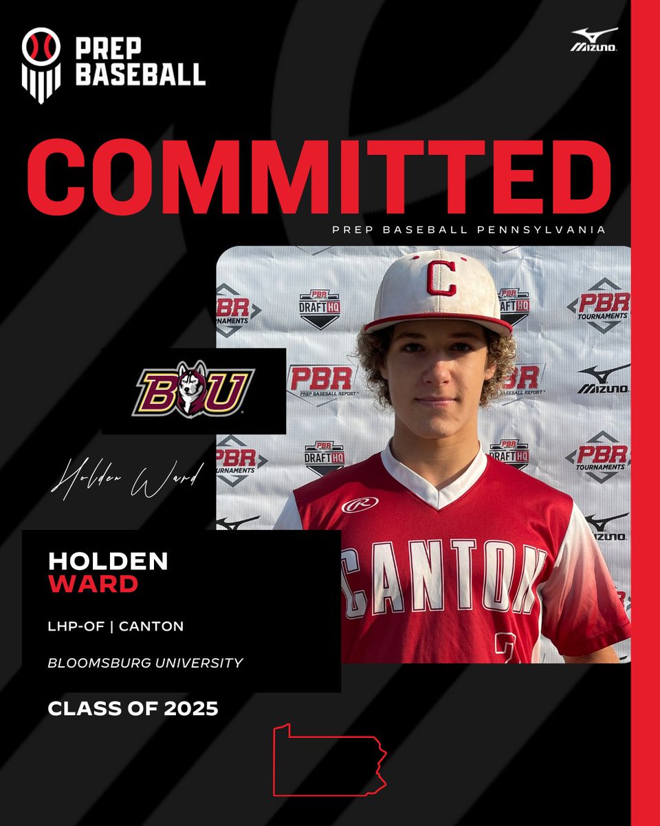 PrepBaseballPA's tweet photo. 🔥Commitment Watch🔥

2025 LHP|OF Holden Ward (Canton) has committed to Bloomsbury University #congrats

👤 https://t.co/xGL5etr1mo

@HoldenWard7 | @BUHuskiesBase | #committed https://t.co/uhthtNdPQA