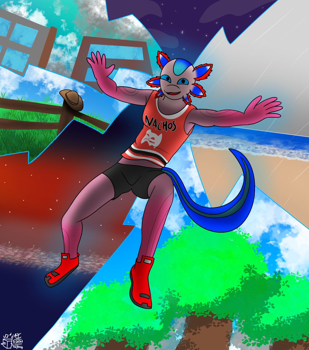 SecretAgentArc's tweet photo. The islands of chaos welcomes all.
Axo and The Visions Of Paradise (๐B1-CHII: Into The Axo-Verse)
#Fortnite #fortniteart #fortnitefanart #furryart #furry #fortniteaxo #axo #FortniteAbsoluteDoom https://t.co/Th0bGJ9qjl